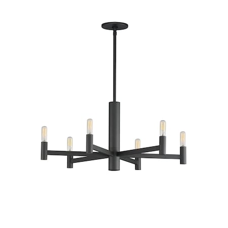 Maxim Lighting Emana 6-Light Chandelier, Black 21366BK